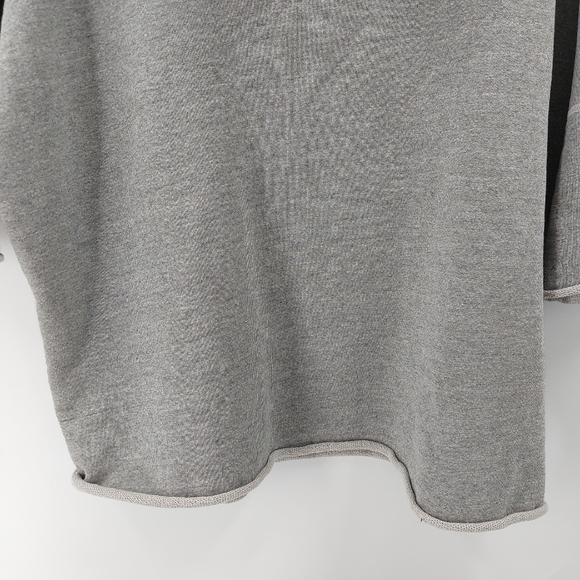 Standard James Perse Sweatshirt Cowl Neck 3 Large Gray Sleeve - Picture 4 of 9